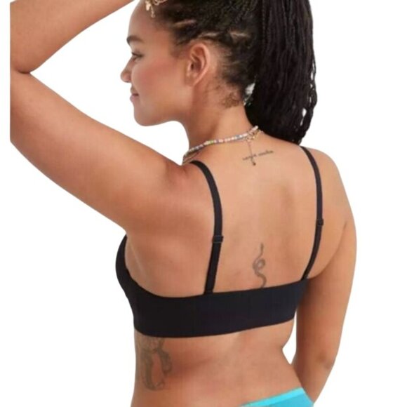 NEW‎ Aerie Smoothez Lightweight Mesh Bralette Unlined Black Size XS - Picture 4 of 10